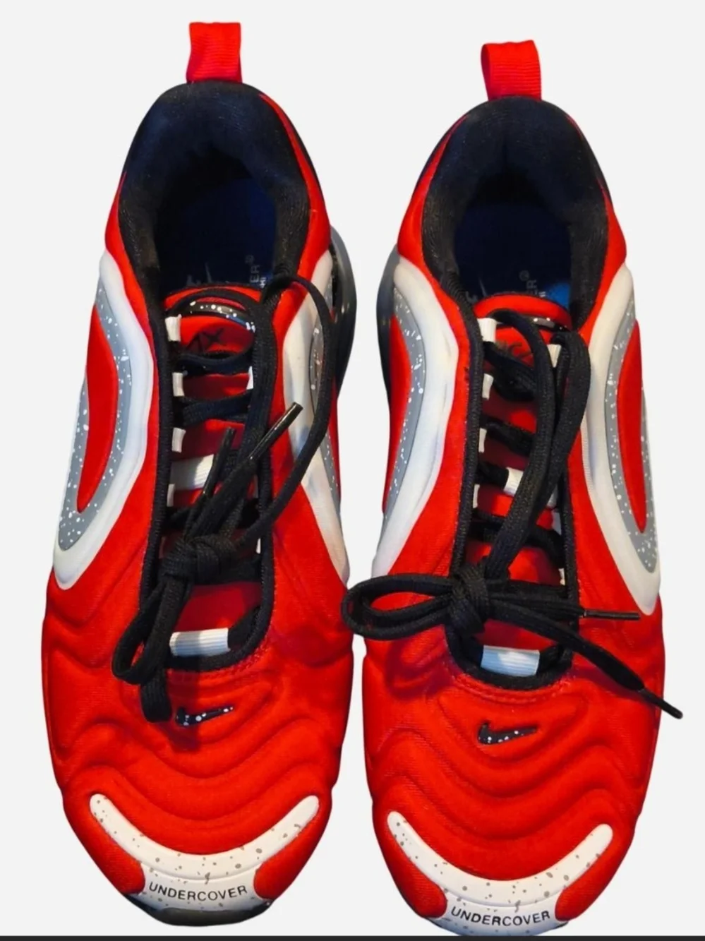 Nike Red and White Men's Undercover Collaborative Sneakers